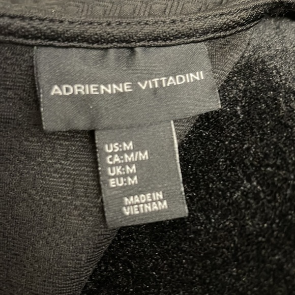 ADRIENNE VITTADINI Beaded Collar Cocktail Blouse - M (Blk) - Picture 4 of 6